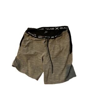 Gametime Gray Black Athletic Shorts Mens Small